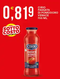 Vantaggio Cash&Carry Cirio passata di pomodoro verace offerta