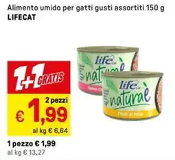 Iper La Grande Alimento umido per gatti gusti assortiti LIFECAT offerta