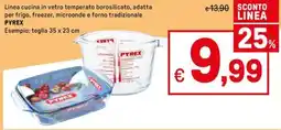 Iper La Grande Linea cucina in vetro temperato borosilicato PYREX offerta