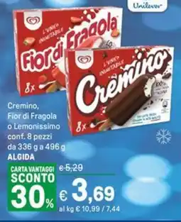Iper La Grande Cremino, Fior di Fragola o Lemonissimo conf. 8 pezzi ALGIDA offerta