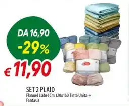 Galassia Set 2 plaid offerta