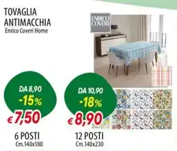 Galassia Tovaglia antimacchia ENRICO COVERI HOME 6 posti offerta