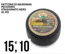 Vantaggio Cash&Carry Fattorie di maremma pecorino stagionato nero al kg offerta