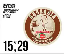 Vantaggio Cash&Carry Mannoni barbagia formaggio pecorino capra al kg offerta
