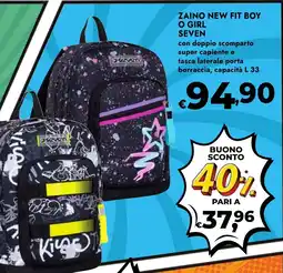 Bennet Zaino new fit boy o girl SEVEN offerta