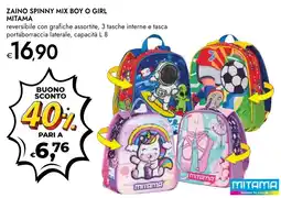 Bennet Zaino spinny mix boy o girl MITAMA offerta