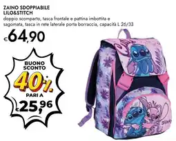 Bennet Zaino sdoppiabile LILO&STITCH offerta