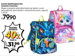 Bennet Zaino sdoppiabile big SJ GANG CUCCIOLI offerta