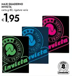 Bennet Maxi quaderno INVICTA offerta