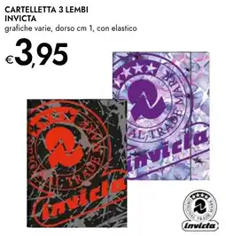 Bennet Cartelletta 3 lembi INVICTA offerta