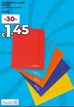 Bennet Cartelletta 3 lembi AWARD offerta