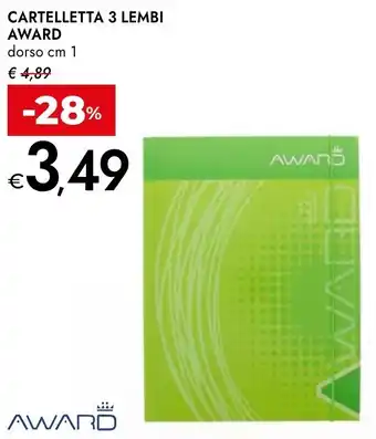 Bennet Cartelletta 3 lembi AWARD offerta