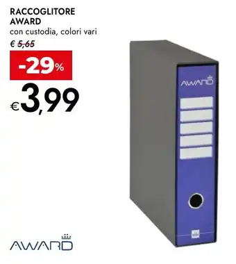 Bennet Raccoglitore AWARD offerta