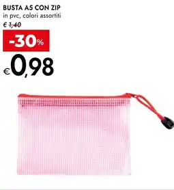 Bennet Busta A5 con zip offerta