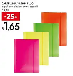 Bennet Cartellina 3 lembi FLUO offerta