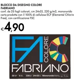 Bennet Blocco da disegno colore FABRIANO offerta