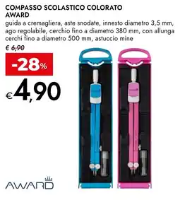 Bennet Compasso scolastico colorato AWARD offerta