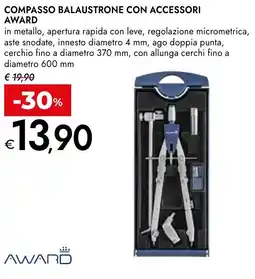 Bennet Compasso balaustrone con accessori AWARD offerta