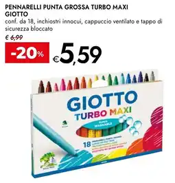 Bennet Pennarelli punta grossa turbo maxi GIOTTO offerta