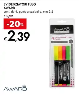 Bennet Evidenziatori fluo AWARD offerta