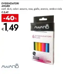 Bennet Evidenziatori AWARD offerta