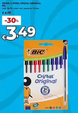 Bennet Penne a sfera cristal original BIC offerta