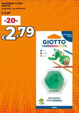 Bennet Temperino 3 fori GIOTTO offerta