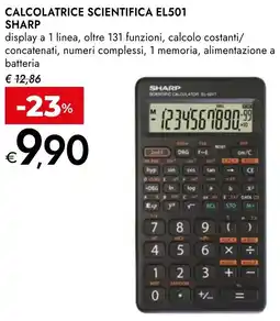 Bennet Calcolatrice scientifica EL501 SHARP offerta