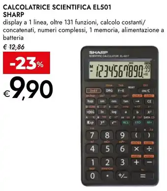 Bennet Calcolatrice scientifica EL501 SHARP offerta