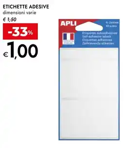 Bennet Etichette adesive APLI offerta