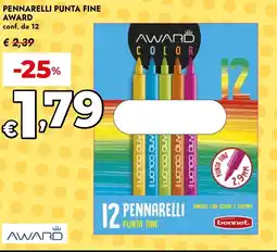 Bennet Pennarelli punta fine AWARD offerta