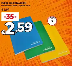 Bennet Pacco maxi quaderni offerta