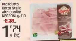 Supermercati Dok Prosciutto Cotto Stella Alta Qualità NEGRONI offerta
