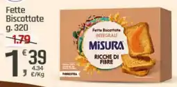 Supermercati Dok Fette Biscottate MISURA offerta