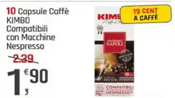 Supermercati Dok 10 Capsule Caffè KIMBO Compatibili con Macchine Nespresso offerta