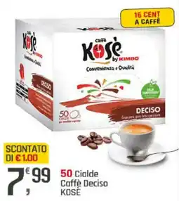 Supermercati Dok 50 Cialde Caffè Deciso KOSÈ offerta