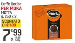 Supermercati Dok Caffè deciso per moka MOTTA offerta