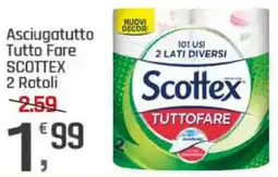 Supermercati Dok Asciugatutto Tutto Fare SCOTTEX 2 Rotoli offerta