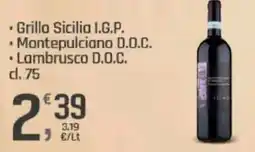Supermercati Dok Grillo Sicilia I.G.P. Montepulciano D.O.C. Lambrusco D.O.C. offerta