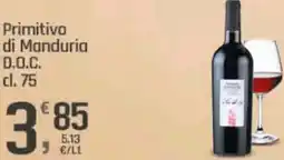 Supermercati Dok Primitivo di Manduria D.O.C. offerta