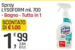 Supermercati Dok Spray LYSOFORM - Bagno - Tutto in 1 offerta