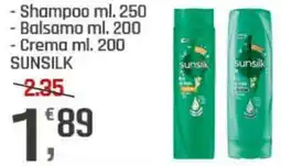 Supermercati Dok Shampoo - Balsamo - Crema SUNSILK offerta