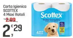 Supermercati Dok Carta Igienica SCOTTEX 4 Maxi Rotoli offerta