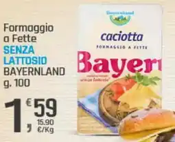 Supermercati Dok Formaggio a fette senza lattosio BAYERNLAND offerta