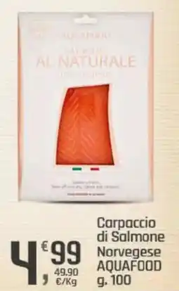 Supermercati Dok Carpaccio di Salmone Norvegese AQUAFOOD offerta