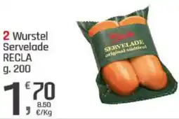 Supermercati Dok Wurstel Servelade RECLA offerta