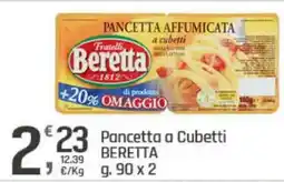 Supermercati Dok Pancetta a Cubetti BERETTA offerta