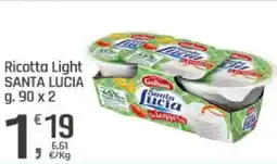 Supermercati Dok Ricotta Light SANTA LUCIA offerta