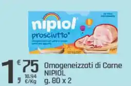 Supermercati Dok Omogeneizzati di Carne NIPIOL offerta