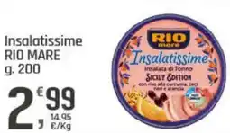 Supermercati Dok Insalatissime RIO MARE offerta